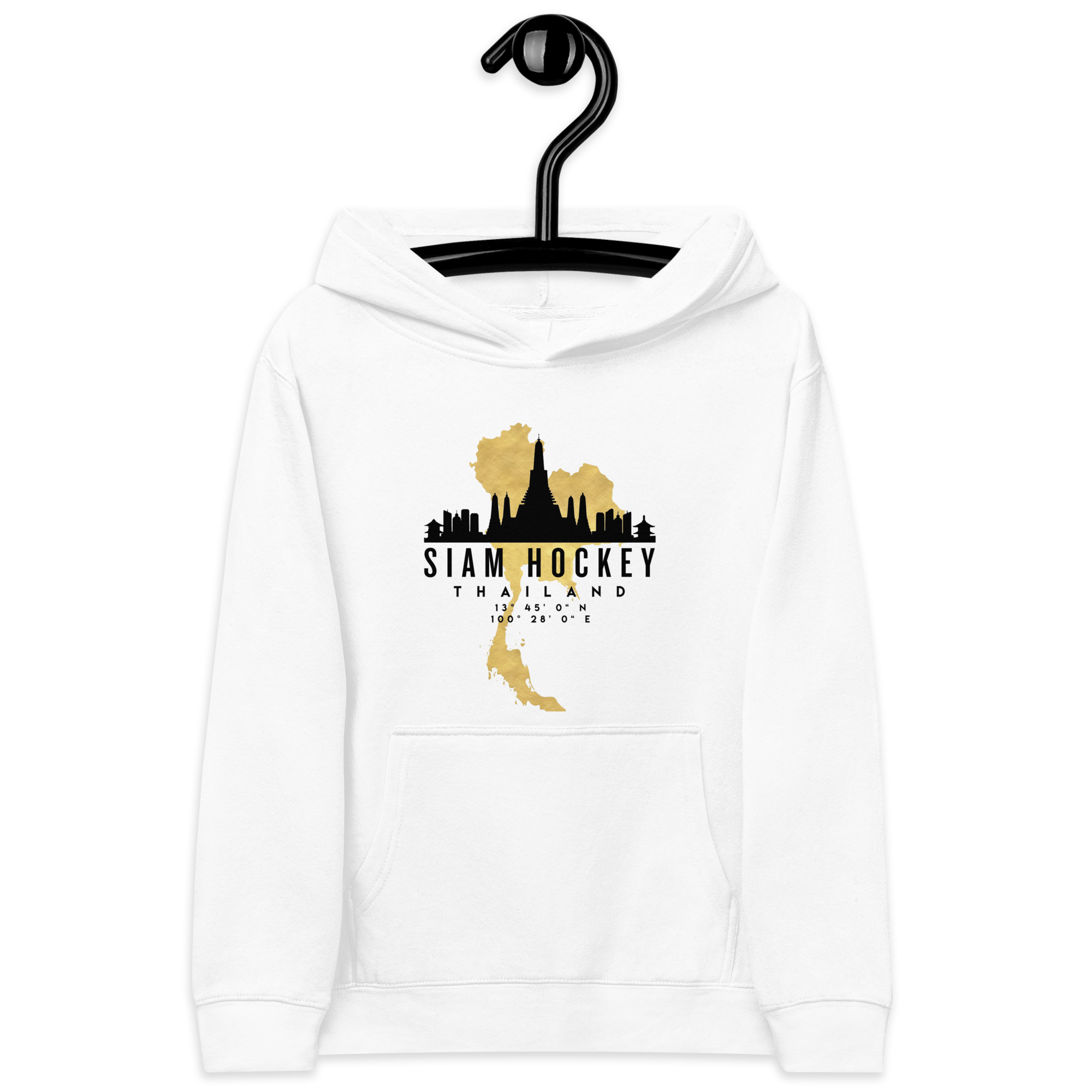 Kids fleece Skyline map hoodie